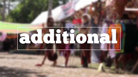 How To Spell Additional