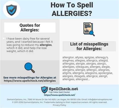 how to spell allergies plural