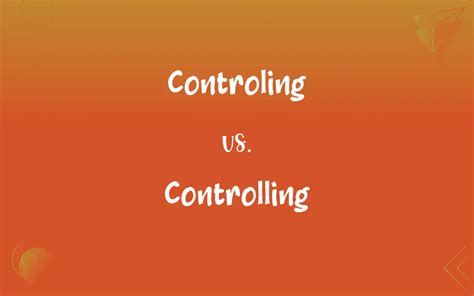 How To Spell Controlling In English