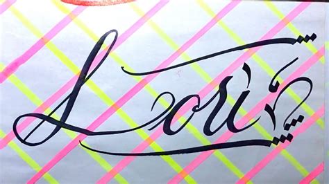 how to spell lori in cursive