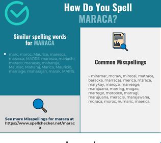 how to spell maraca