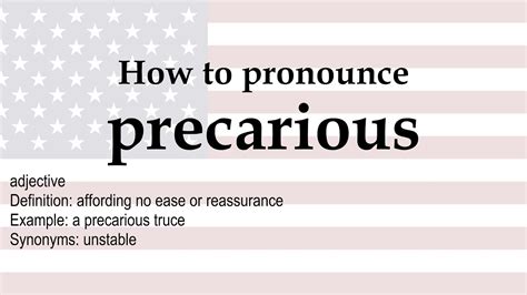how to spell precarious