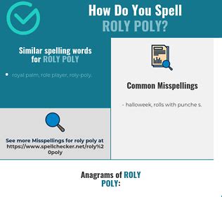 how to spell roly poly