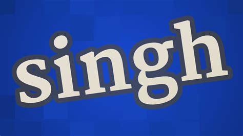 how to spell singh