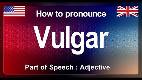 how to spell vulgar