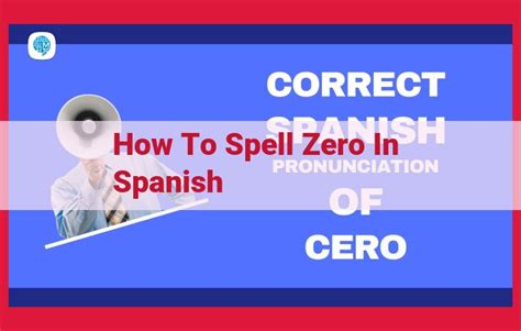 How To Spell Zero In Spanish