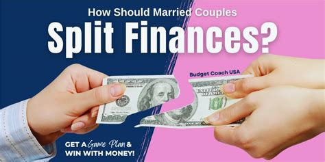 how to split finances when married