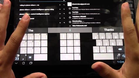 how to split keyboard on android tablet