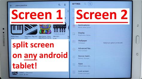 how to split screen android tablet