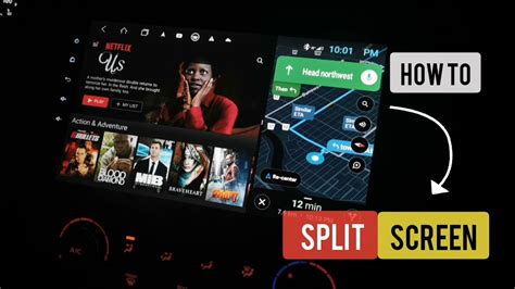 how to split screen on android head unit