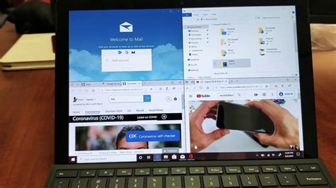 how to split screen on microsoft surface laptop go