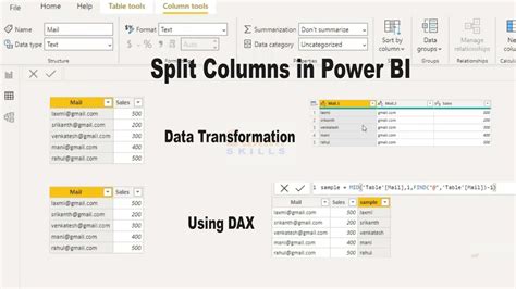 How To Split Tables In Power Bi