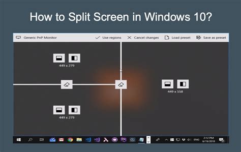 how to split windows vertically in windows 10