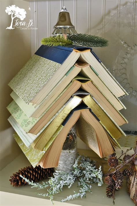 How To Stack Books To Make A Christmas Tree