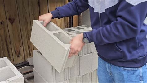 How To Stack Cinder Blocks Together