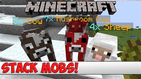 How To Stack Mobs In Minecraft Bedrock Edition