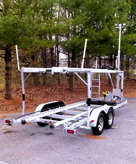 How To Stack Two Boat Trailers