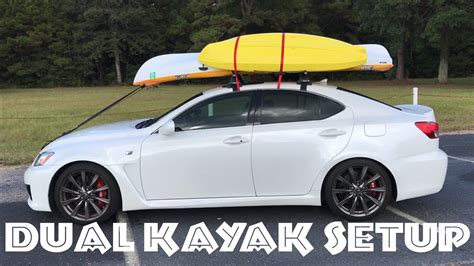 How To Stack Two Kayaks On A Car