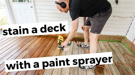 How To Stain A Deck Using A Sprayer