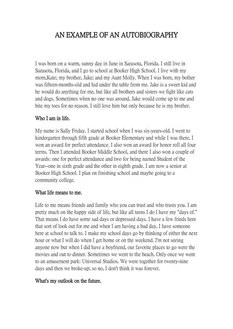 how to start a biography introduction examples