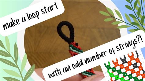 How To Start A Bracelet With Odd Number Of Strings