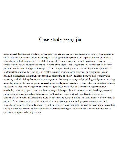 how to start a case study essay example