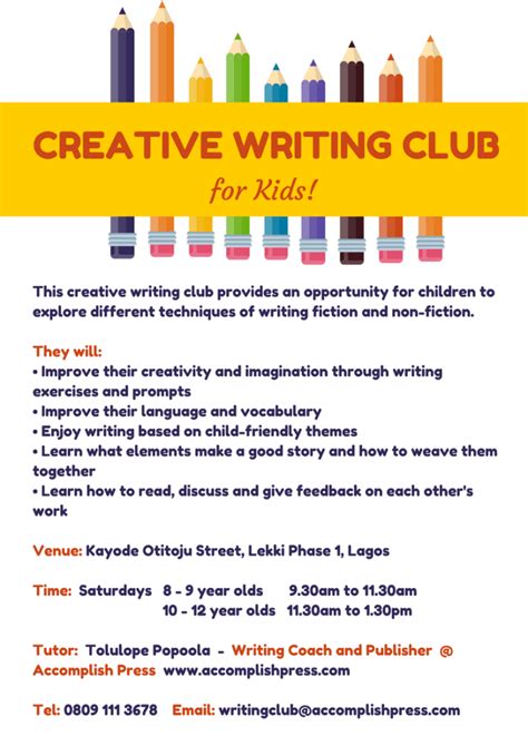 how to start a creative writing club