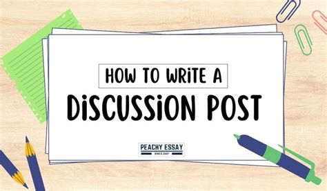 how to start a discussion post examples for students