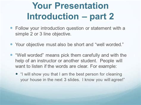 how to start a group presentation introduction in class