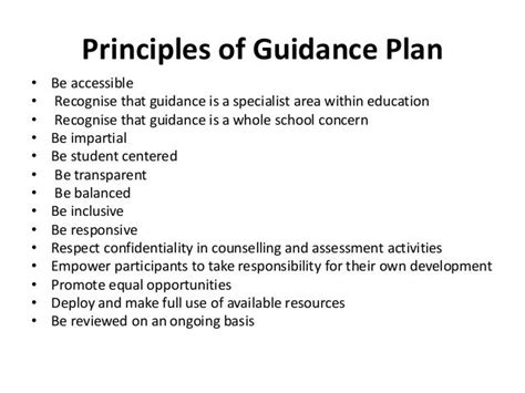 how to start a guidance programme in school