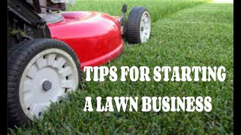 how to start a lawn mowing company