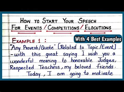 how to start a lecture
