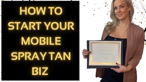 how to start a mobile spray tan business
