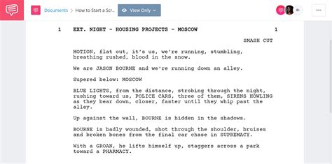 how to start a script example