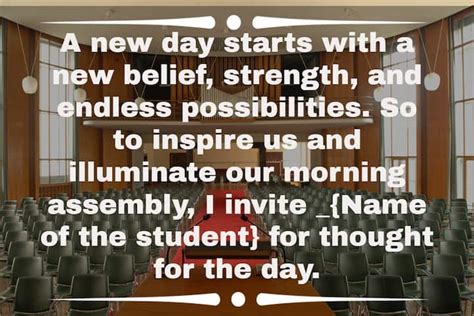 how to start a thought in assembly