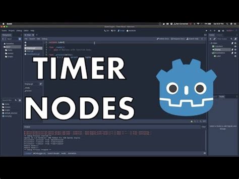 how to start a timer node in godot