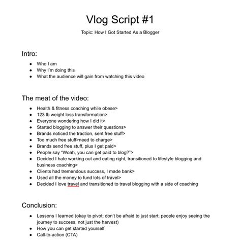 how to start a vlog intro script