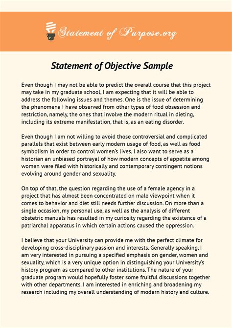 how to start an objective statement