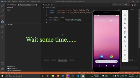 how to start android emulator in vs code