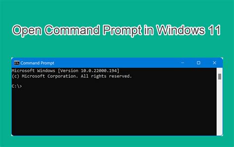 how to start command prompt in windows 11