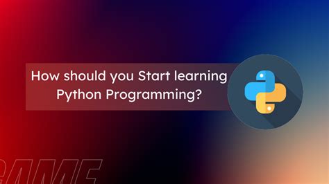how to start learning python programming language