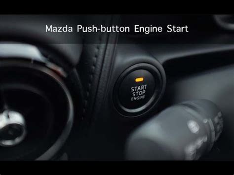 how to start mazda with push button start