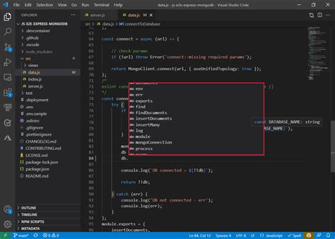 how to start node js in visual studio code