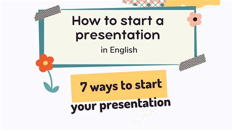 how to start presentation in class in english