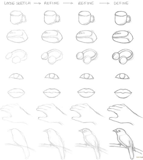 how to start sketching