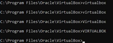 how to start vbox from command line