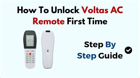 How To Start Voltas Ac First Time