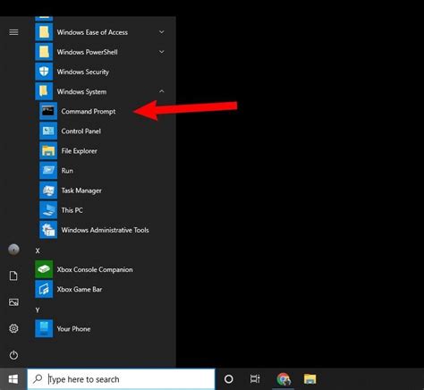 how to start windows 10 from command prompt