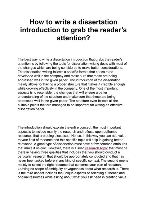 how to start writing a dissertation