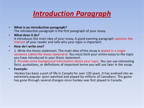 how to start your introduction paragraph